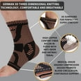 thumbnail image 2 of 2pack Copper Ankle Brace, Copper Infused Ankle Support Compression Sleeve For Foot Pain Relief, Sprained Ankle, 2 of 5