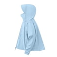 thumbnail image 6 of akafmk Girls Sun Protection Jacket Lightweights Hooded Zip Up with Thumb Holes Summer Fall Outerwear for Boys 1-13 Years, 6 of 7