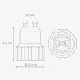 thumbnail image 5 of 4 Socket Adapter - GU10 to E14 Socket Converter - Bayonet Base Lamp Holder Adapter for Halogen LED Bulb, 5 of 5