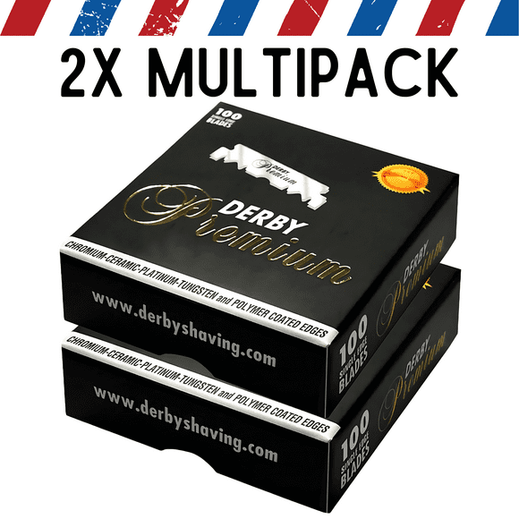 Derby Lames de Rasoir à un Seul Bord 100 Pcs - Premium