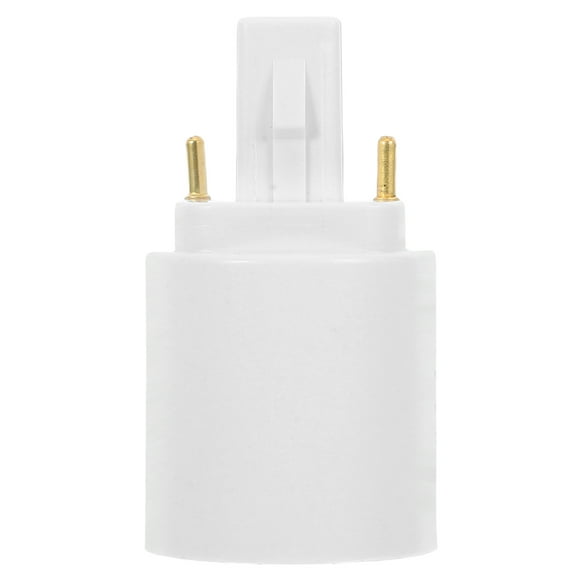 KAKOWELY light bulb sockets G24d To E27 Adapter Heat Resistant Fire Resistant Converts 2-Pin Based Fixture To E27 Standard Screw-In Socket For Led Bulbs Light Fixtures