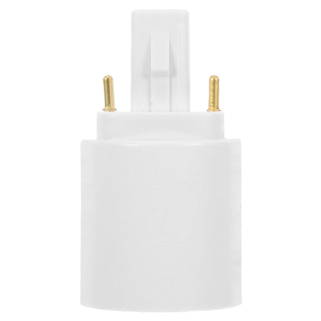 KAKOWELY light bulb sockets G24d To E27 Adapter Heat Resistant Fire Resistant Converts 2-Pin Based Fixture To E27 Standard Screw-In Socket For Led Bulbs Light Fixtures