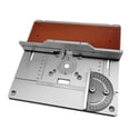 thumbnail image 2 of Aluminium Router Table Insert Plate Electric Wood Milling Flip Board W/ Miter Gauge Tenon Gauge Guide Set Table Saw Woodworking ,Easy to Use, 2 of 6