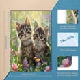 thumbnail image 2 of Spiral Notebook,College Ruled Journal,8.26" x 5.71" 50 Sheets/100 Pages,2 Pack - Adorable Kittens Sitting in The Grass Surrounded By Colorful Wildflowers, 2 of 7