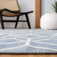 thumbnail image 4 of Safavieh Dhurries Addison Geometric Area Rug, Blue/Ivory, 6' x 6' Square, 4 of 11
