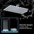 thumbnail image 6 of 5-Setting High Pressure Shower Head, 10″Square Rain Shower Head with Handheld and Self-adhesive Holder/1.5M Hose -1 Replaceable Filter Cartridge, 6 of 8