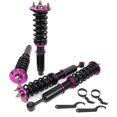 thumbnail image 2 of CCIYU Coilover Suspension Shock Absorbers Adjustable Coilovers Lowering Kit Fit for 2004-2008 for Acura TSX /2003-2007 for Honda for Accord - Purple, 2 of 7