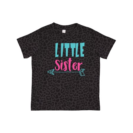 

Inktastic Little Sister Younger Sister Arrow Sibling Gift Toddler Toddler Girl T-Shirt