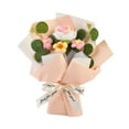 thumbnail image 2 of Flores de punto, flores de punto, decoración del hogar, hechas a mano, decorativas, para el Día de la Madre. Rosa, 2 of 9