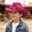 A15--Hot Pink, variant on Childrens Western Cowboy Hat Hat Hat With Upturned Brim Photography Hat Birthday Party Hat 3-8 Years