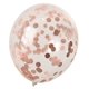 thumbnail image 2 of KIT 34 GLOBOS METALICOS TRANSPARENTES CONFETI MARMOL ROSA NEGRO NEONMANIA CHC-206 1950, 2 of 5