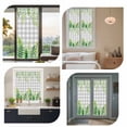 thumbnail image 7 of Spring Leaves Window Privacy Film, Pastoral Garden Botanical Gray Plaid Static Cling UV Sun Blocking Tint Film Heat Control Windows Films for Bedroom Bathroom, Window Stickers 23.6"x59", 7 of 7