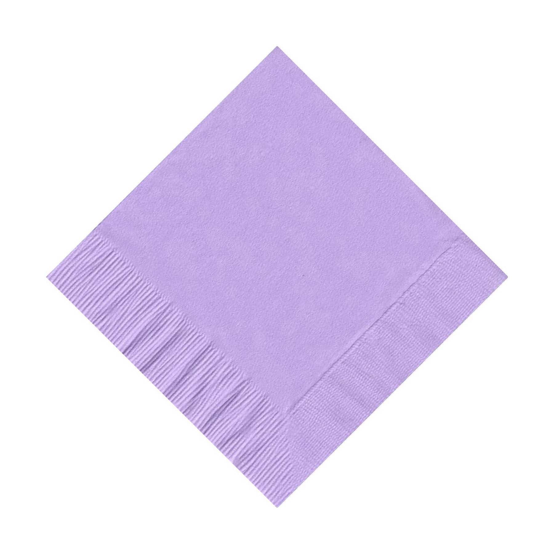 50 Plain Solid Colors Beverage Cocktail Napkins Paper Lavender by CREATIVE CONVERTING