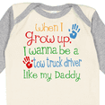 thumbnail image 4 of Inktastic Tow Truck Driver Like Daddy Boys or Girls Long Sleeve Baby Bodysuit, 4 of 5