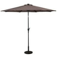thumbnail image 6 of Costway 10ft Patio Solar Umbrella LED Patio Market Steel Tilt w/ Crank Outdoor (Tan), 6 of 10