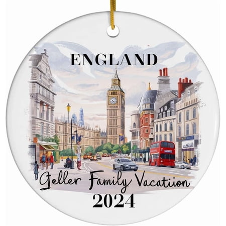 England Christmas Ornament England Vacation Ornament Christmas Ornaments Custom Ornament Personalized Gift England Souvenir UK Gift Uq1tDh