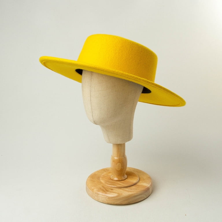 Yellow boater hat Yellow Boater Hat | Rose Collins Millinery main image 3