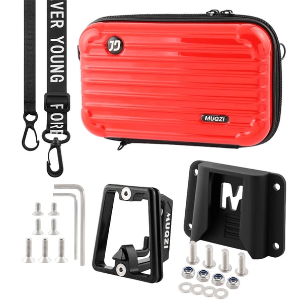 Bolso delantero plegable de la bicicleta, bolso delantero de la bicicleta del bloque del portador del frente de la bicicleta del bolso de la bicicleta Rojo