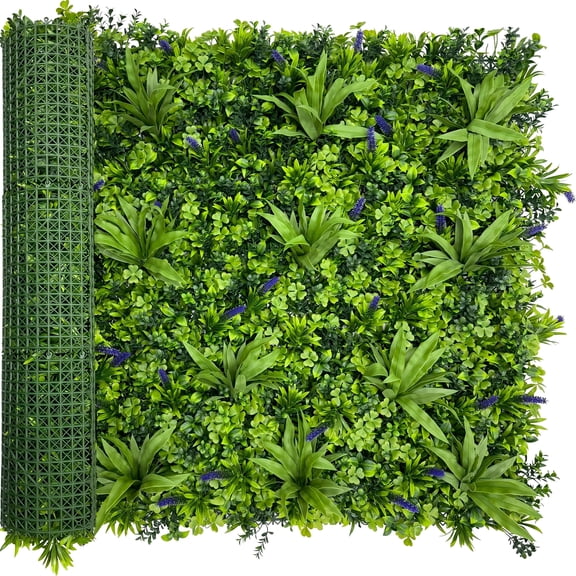 ODTORY Artificial Greenery Wall Roll: 40X120IN(33.5 sqft) UV-Anti Ivy Privacy Fence Wall Screen Faux Plant Panels Backdrop Boxwood Ivy Vine Leaf Hedge Fence for Indoor Outdoor Green Decor