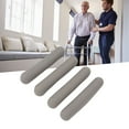 thumbnail image 3 of Crutch Pad Replacement, Comfort Foam Grip Support, Underarm Crutch Padding Set,  Cane Cushion , Fits Aluminum Crutches, 2 Pcs, Gray, With Textured Surfaces Design,, 3 of 8