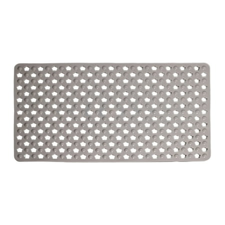 Dpityserensio 14x28in Non-Slip Bath Mat Shower Tub Floor Pad Shower Mat Non Slip Bathtub Mat with Suction Cups And Drains Holes