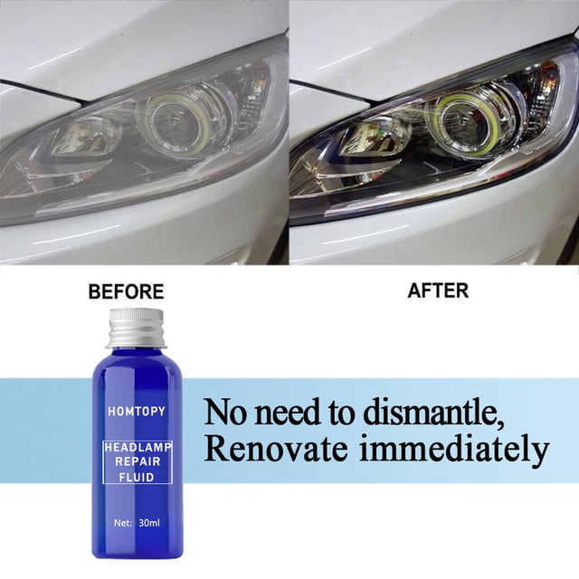 CxhicLuv Headlight Repair Liquid, Lens Refurbishment Agent Anti-Yellowing, High-Gloss, Easy – Perfect for Car Headlights, Motorcycle Lamps Drivers, Night Riders
