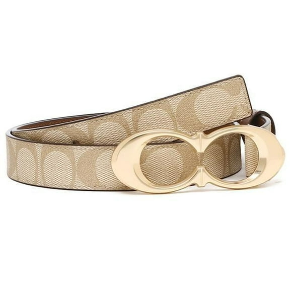 Coach Women's Signature Classic Buckle Belt, 25 Mm, Medium, Waist 32"-36"