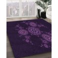 thumbnail image 2 of Ahgly Company Indoor Round Patterned Purple Jam Purple Area Rugs, 6' Round, 2 of 6