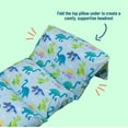 thumbnail image 5 of Wildkin Kids Pillowcase Lounger Cover – Travel-Friendly Sleepover Lounger, Fits Standard Pillows (Pillows Not Included), Soft Cotton Blend, Fun Patterns for Boys & Girls - Dinosaur Land, 5 of 7