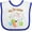 White and Royal, variant on Inktastic My 1st Easter Bunny with Eggs and Carrot Boys or Girls Baby Bib
