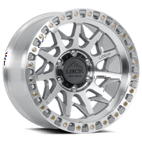 Lock Offroad Lunatic 17x9 6x139.7  1et 106.2 Machined W/ Clear Coat