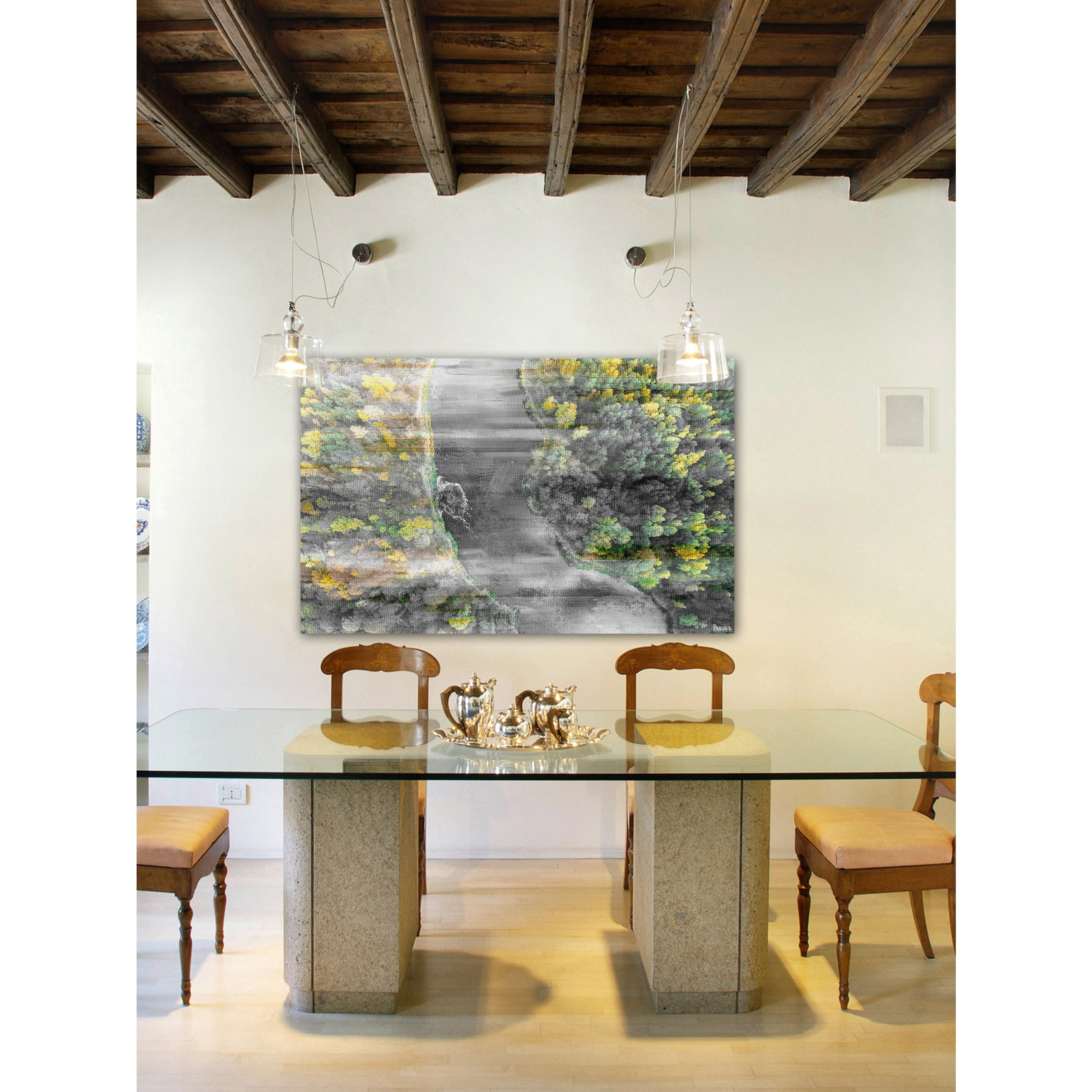 "River Run" Painting Print on Wrapped Canvas