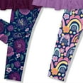 thumbnail image 3 of Millie Loves Lily Plum & Purple Long Sleeve Tops & Leggings Set,Big Girls,Size 5,(4-PCS), 3 of 6