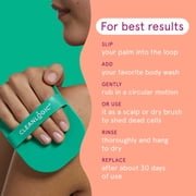 Cleanlogic Silicone Body Scrubber, Gentle Exfoliating Body Tool