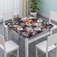 thumbnail image 3 of Black and Pink Of Leopard Print Square Fitted Tablecloth with Elastic Edge,Square Table Cover,Washable Elastic Table Cover for Home Kitchen Party Decor 36"x36", 3 of 6