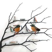 12Pcs Robin Bird Figures Artificial Feather Robin Birds Decoration Christmas Tree Ornaments Mini Cute Birds with Flexible Wire Paws for Crafts Fairy Garden Tree Decoration