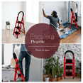 thumbnail image 5 of Escalera De Acero Tijera  Plegable 150 Kg Eo Safe Imports Color Rojo, 5 of 5