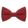 thumbnail image 1 of Red Bow Tie for Men Cute Pretied Red Bow Ties Colored Line Fabric Adjustable Pre tied Unisex Deep Dark Red Bow Tie for Men's Boys Women in shop Bow Tie House (Large, Red), 1 of 5