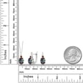 thumbnail image 2 of Gem Stone King Green Mystic Topaz Red Garnet 7.65 Ct 925 Sterling Silver Pendant and Earrings Jewelry Set, 2 of 4