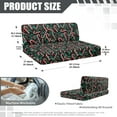 thumbnail image 7 of XYZCANDO Candy Cane RV Dinette Cushion Covers, RV Booth Seat Cover Stretchable Camper Cushion Couch Covers for Camper Car Bench 1 Backrest Covers & 1 Bench Covers, 7 of 7
