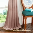 thumbnail image 4 of NICETOWN Dusty Pink Velvet Curtains for Living Room, Thermal Insulated Noise Reducing Energy Efficiency Privacy Luxury Velvet Curtains Room Darkening Rod Pocket Drapes, 52"x84", 2 Panels, 4 of 7
