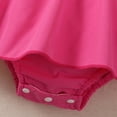 thumbnail image 4 of NIEWTR Infant Baby Girl Color Block Ruffle Halter Dress Sleeveless Backless Sundress Summer Outfits(Pink,6-9 Months), 4 of 7