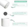thumbnail image 4 of Mozing Ceramic Plant Pots Indoor - 8 x 8 inch Modern Flower Pot with Drainage Hole (White), 4 of 7