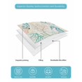 thumbnail image 4 of Quilt King Size Bedding Set, Teal Red Coastal Reversible Summer Quilt 3 Pieces, Nautical Seahorse Beach Coral Starfish Retro Lightweight Bedspreads Coverlets with 2 Pillow Shams for All Seasons, 4 of 5