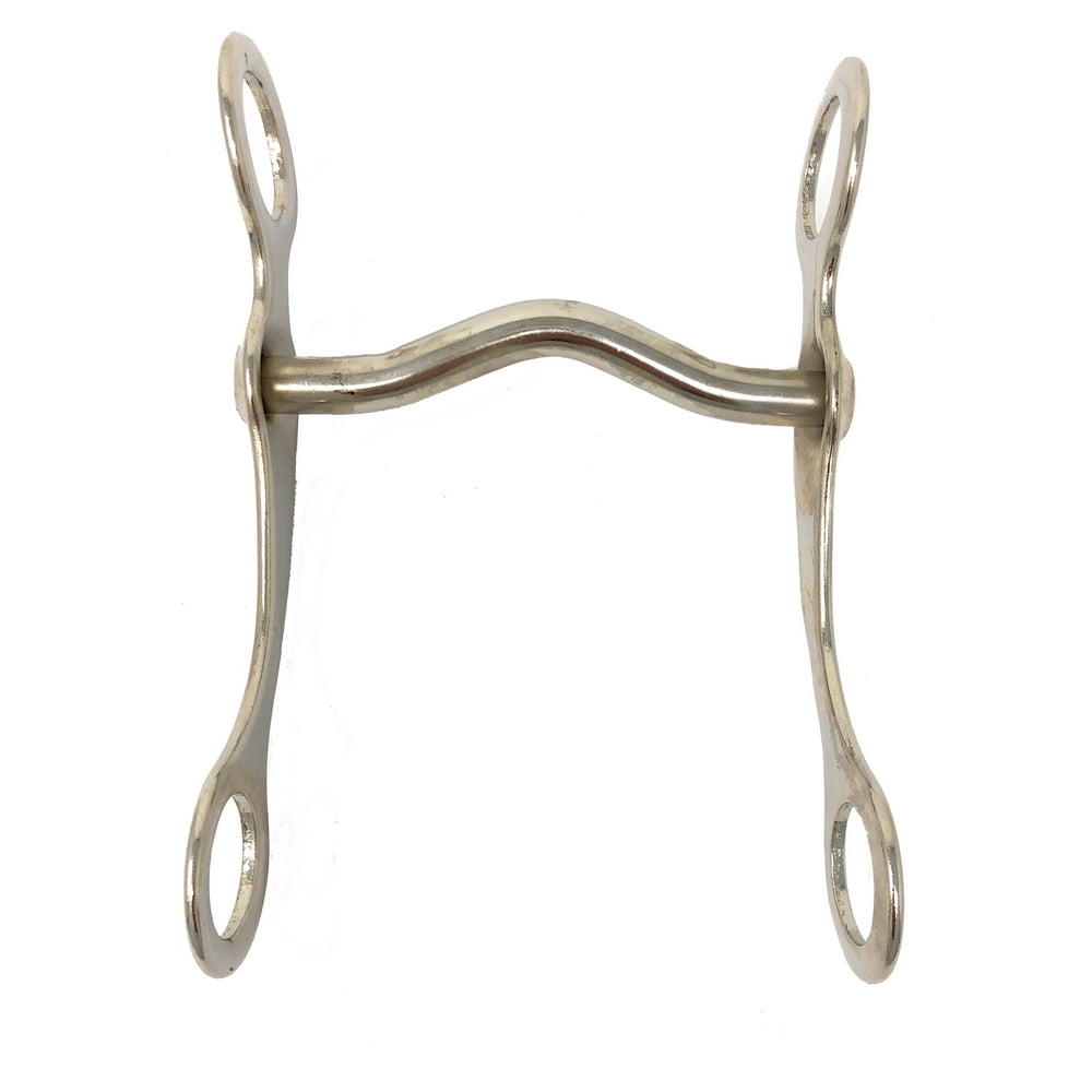 Pony Horse Bit Grazing Bit Low Port 4 Inch Mullen Mouth