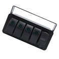 thumbnail image 1 of 4 Gang Rocker Switch Panel with PD Type C QC3.0 USB , Watertight Aluminum Switch Box for Car Truck Boat RV UTV ATV, 1 of 7