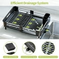 thumbnail image 5 of Dish Drying Rack, Kingrack Extendable Dish Rack for Kitchen Counter,  Foldable Stainless Steel Space-Saving Dish Drainer, 5 of 8