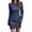 B, variant on JIKNTTR Women Knit Dress Puff Long Sleeve Dress for Fall Winter Round Neck Casual Tunic Dress Oversized Sweater Dress Soft