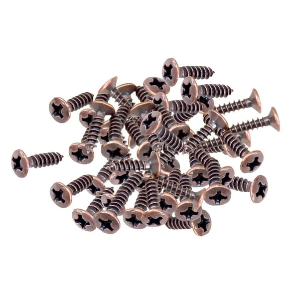 Milaget 50x Pickguard Mounting Screws for ST SQ Replacement Parts Copper 3x12mm