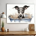 thumbnail image 3 of Whippet Dog Canvas Bathroom Décor - Unique Bath Wall Decor - Modern Canvas Bathroom Wall Art - Room Decor - Bathroom Decorations - Restroom Sign - Wall decor living room, 3 of 4